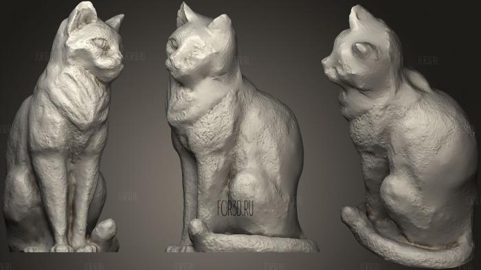 canned Cat stl model for CNC